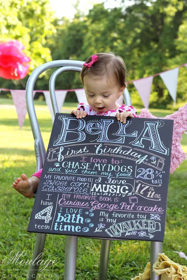 22 Fun Ideas For Your Baby Girl S First Birthday Photo Shoot Page