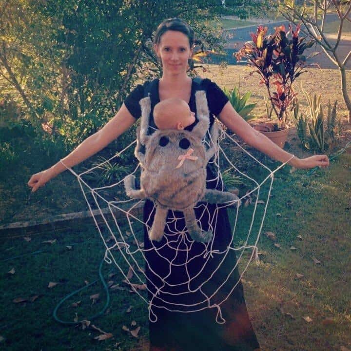 pumpkin baby carrier costume