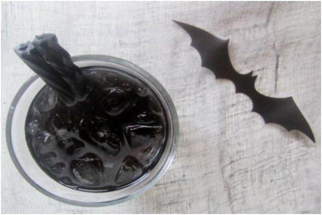 Bat Juice Halloween Mocktail