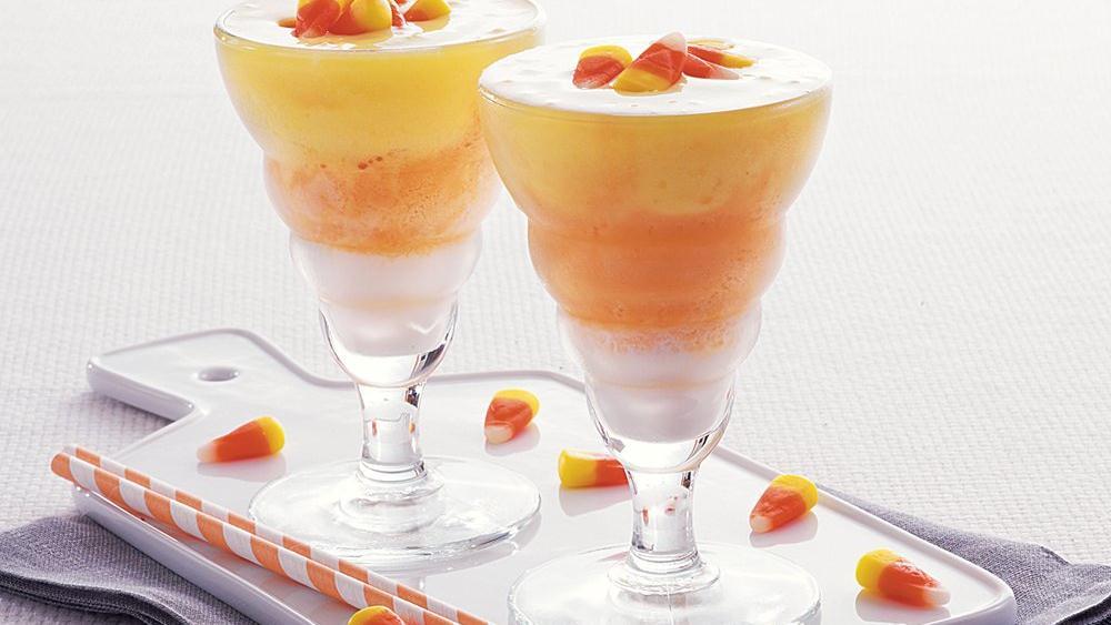 Candy Corn Smoothies