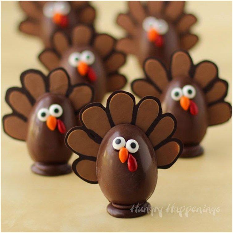 Chocolate-Thanksgiving-Turkey-Truffles-with-pumpkin-ganache