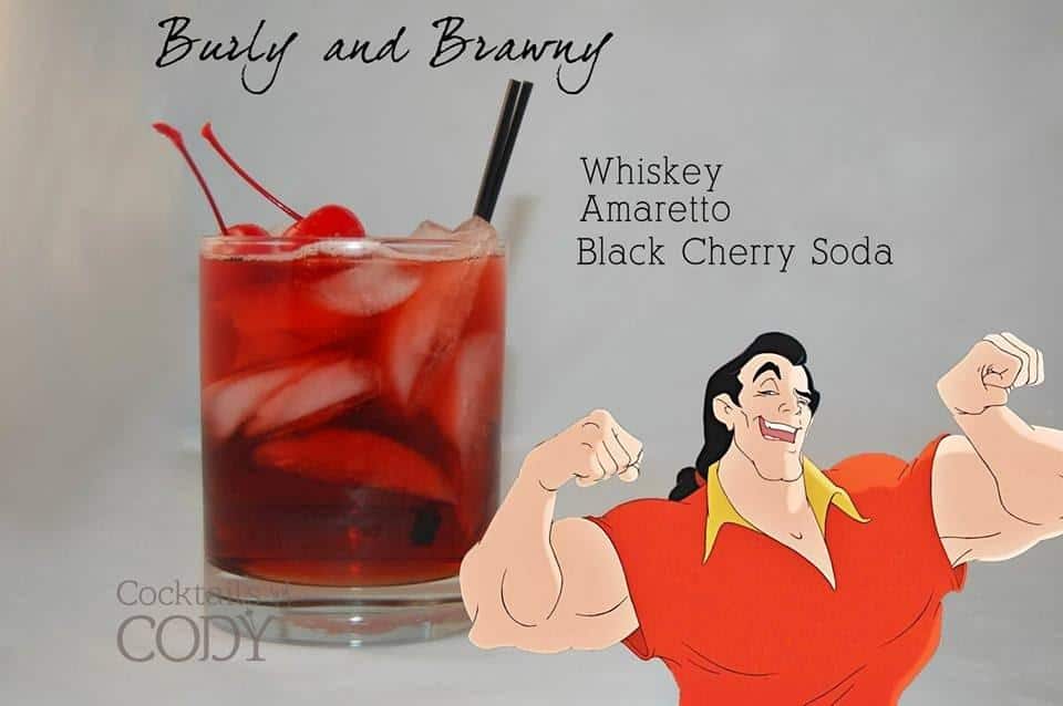 Try These 30 Best Disney Themed Party Cocktails For Grown Ups   Gaston Disney Cocktail 