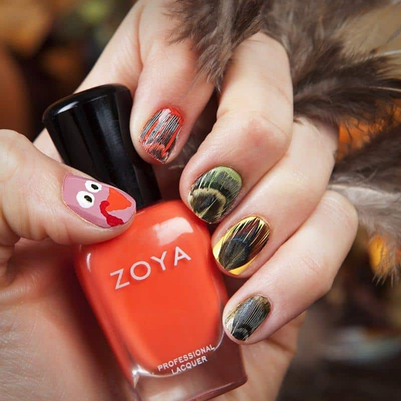 16 Cute And Easy Thanksgiving Nail Art Tutorials