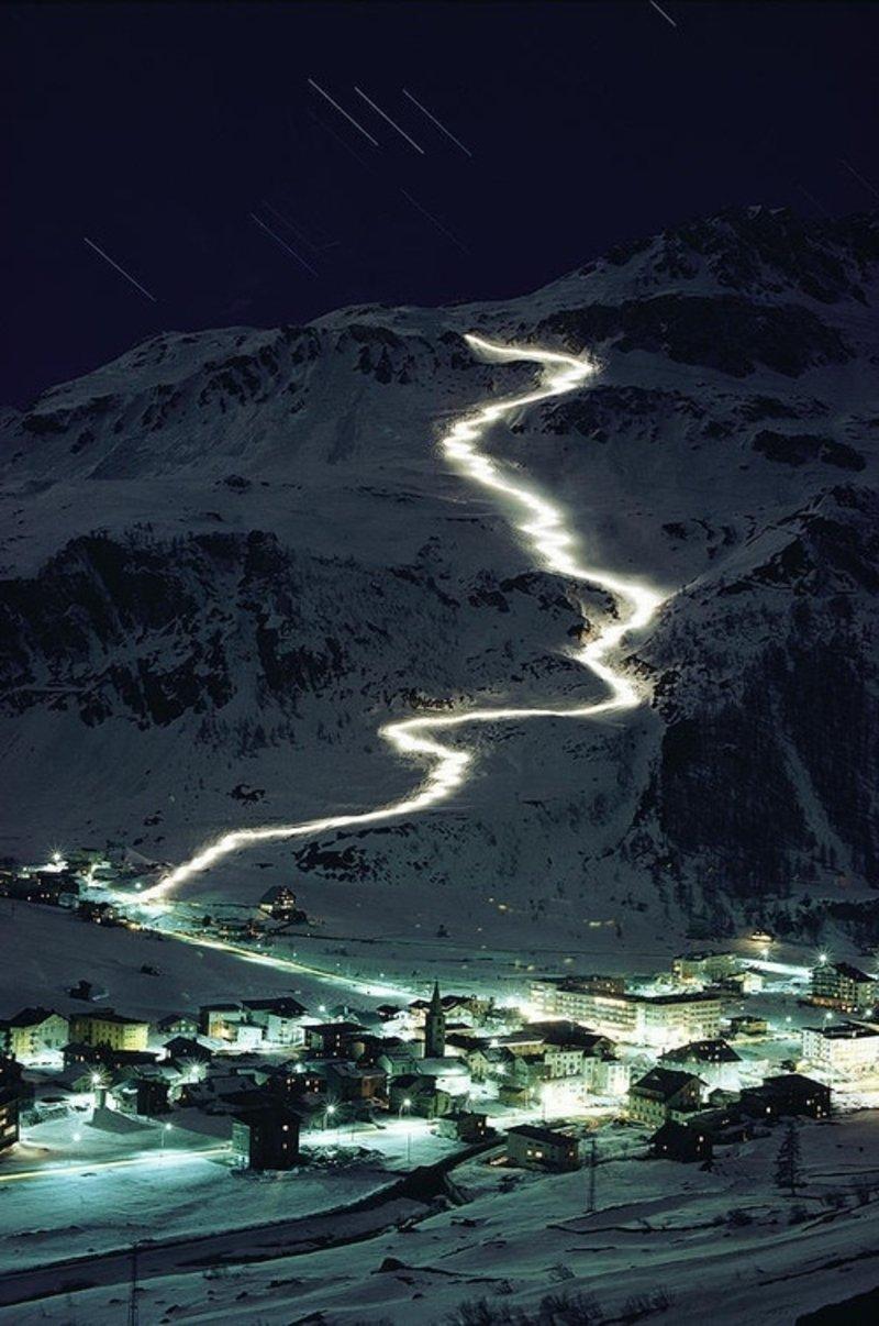 Mont Blanc Night Skiing, France