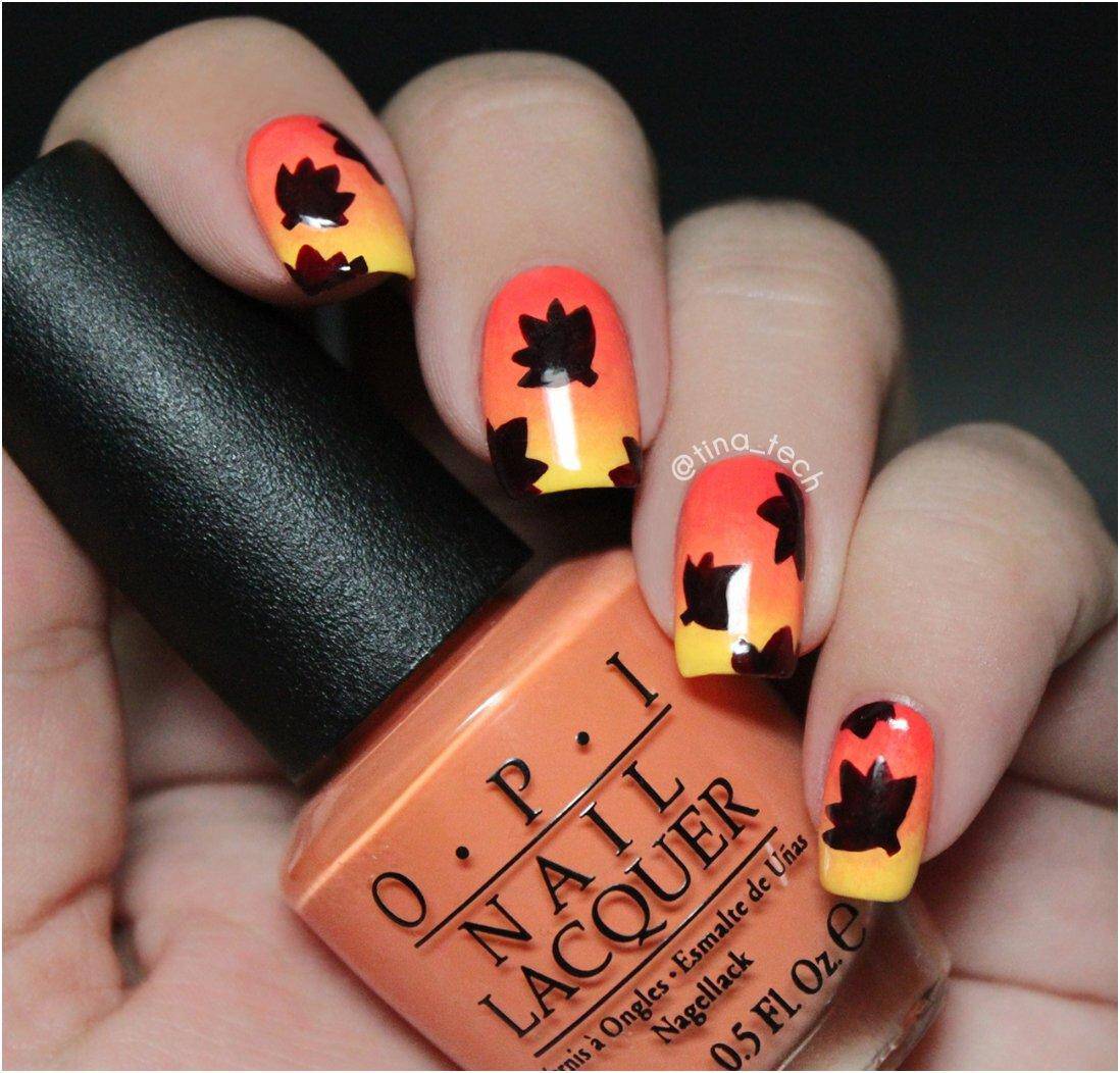 thanksgiving autumn fall nails