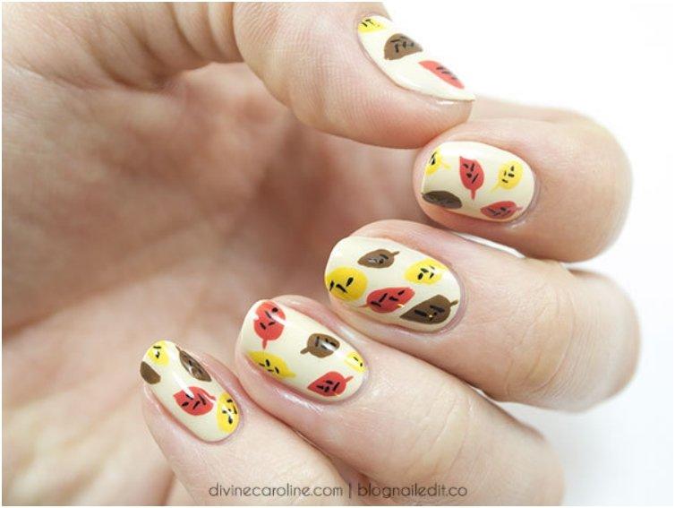 16 Cute And Easy Thanksgiving Nail Art Tutorials