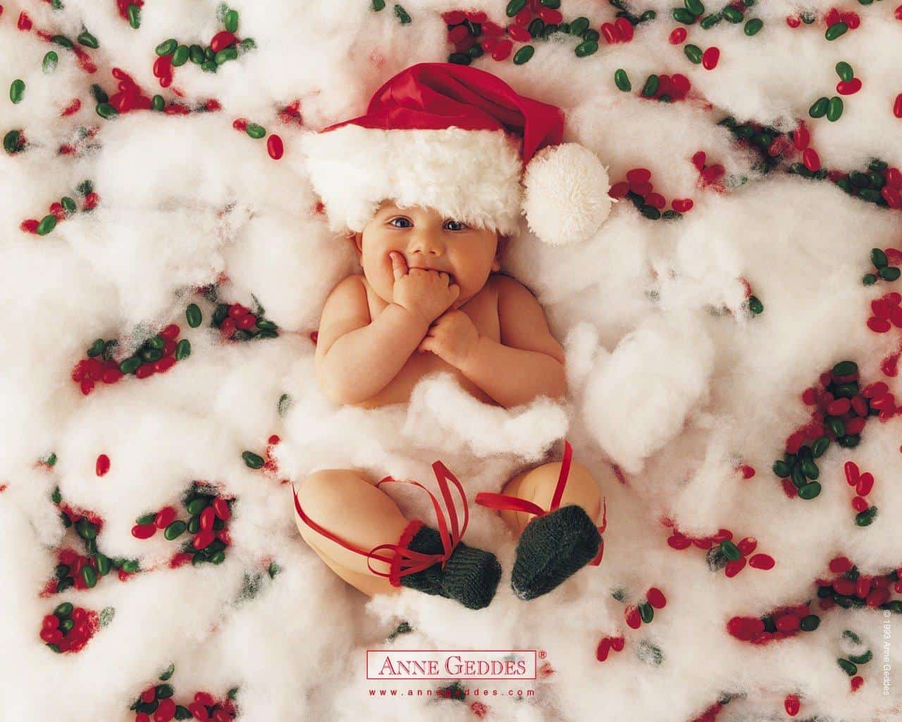 christmas themed baby photoshoot