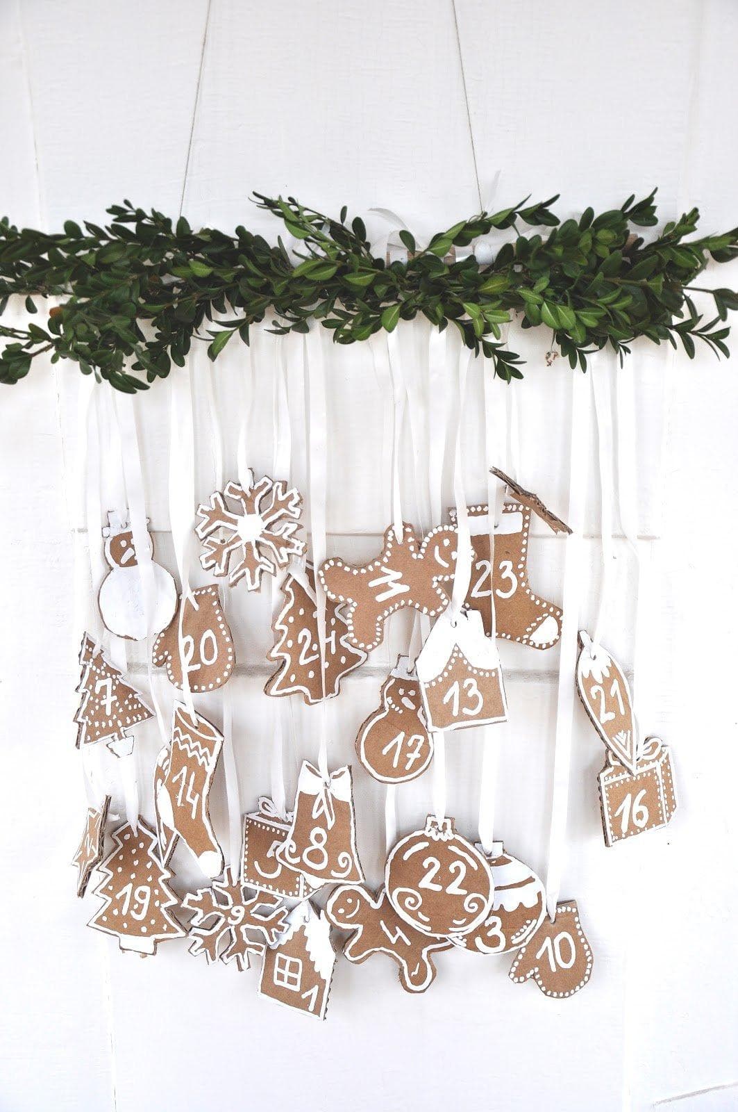 Cardboard Ornamet Advent Calendar