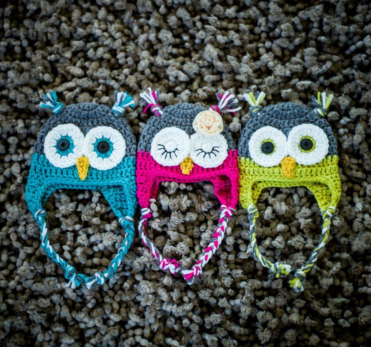 Crochet Owl Hat Pattern