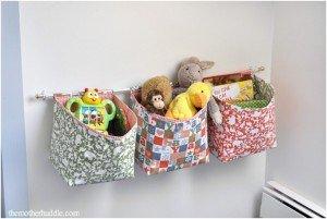 Hanging Fabric Storage Baskets