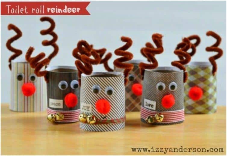 20 Festive DIY Christmas Crafts From Toilet Paper Rolls