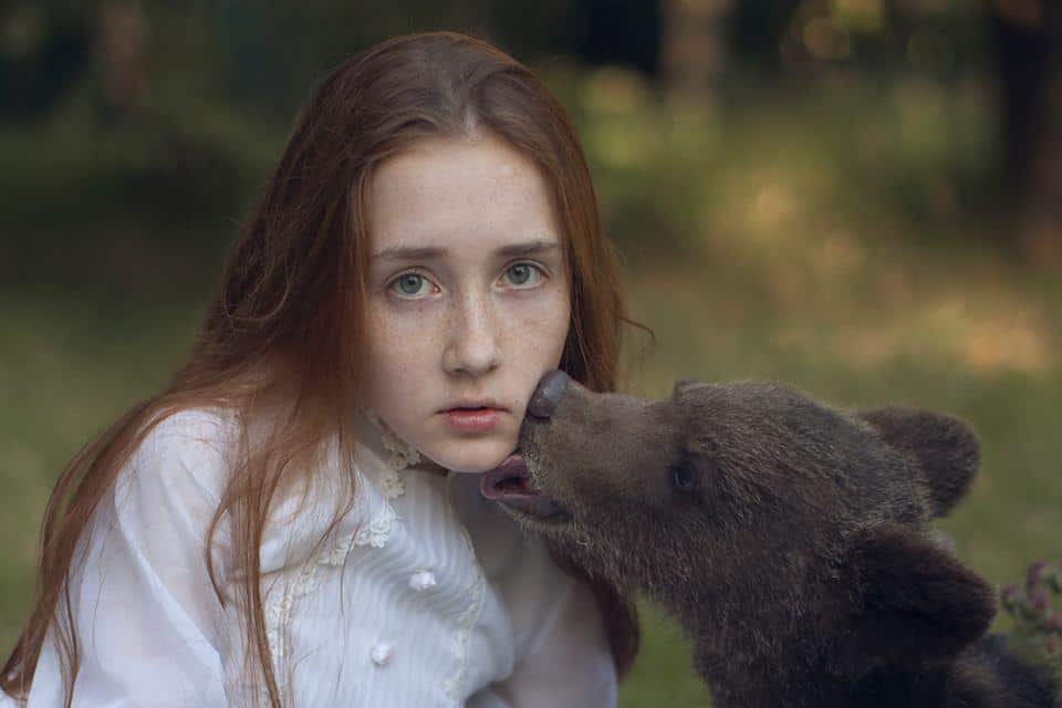 Dreamy And Majestic Beauty Of Girls Photographed With Real Wild Animals