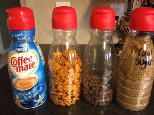 4. Recycled Creamer Bottles Second Use