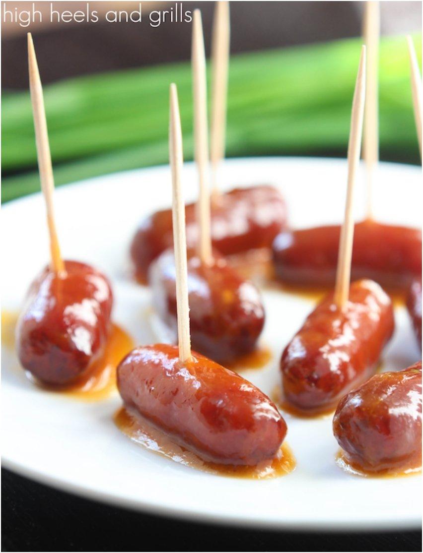 Apricot Glazed Cocktail Sausages
