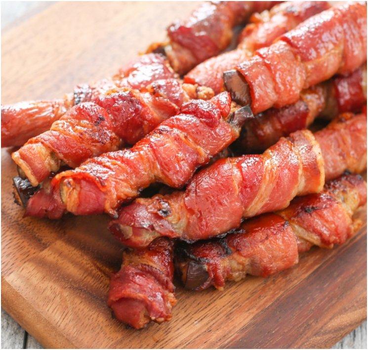 BACON WRAPPED EGGPLANT FRIES