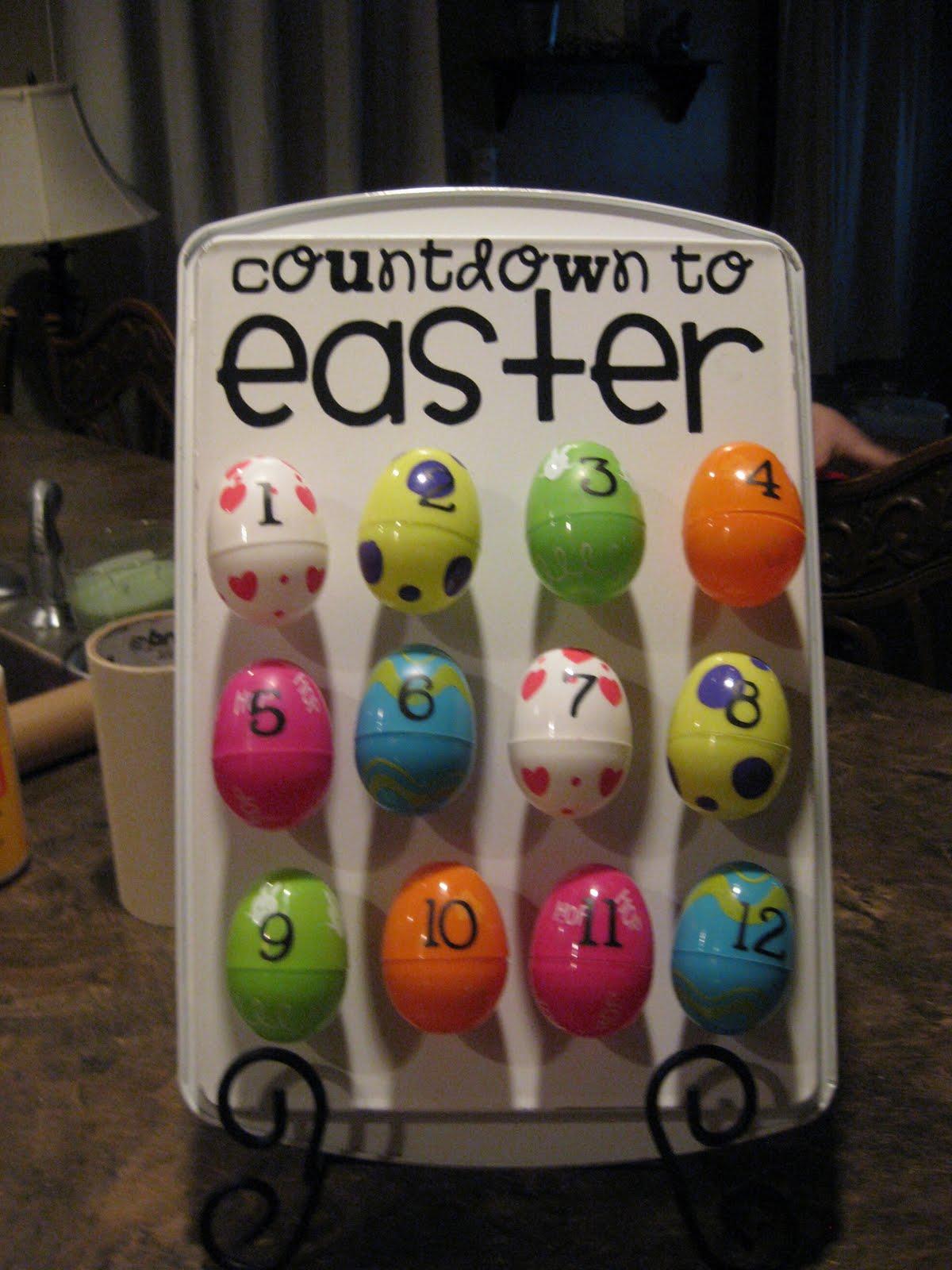 Cookie Sheet Easter Egg Countdown
