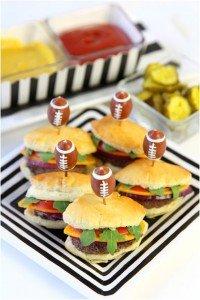 FOOTBALL PASTRY SLIDERS FOR THE BIG GAME