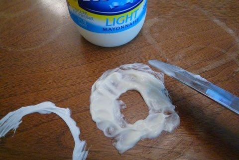 10. Mayonnaise removes water stains off your furniture