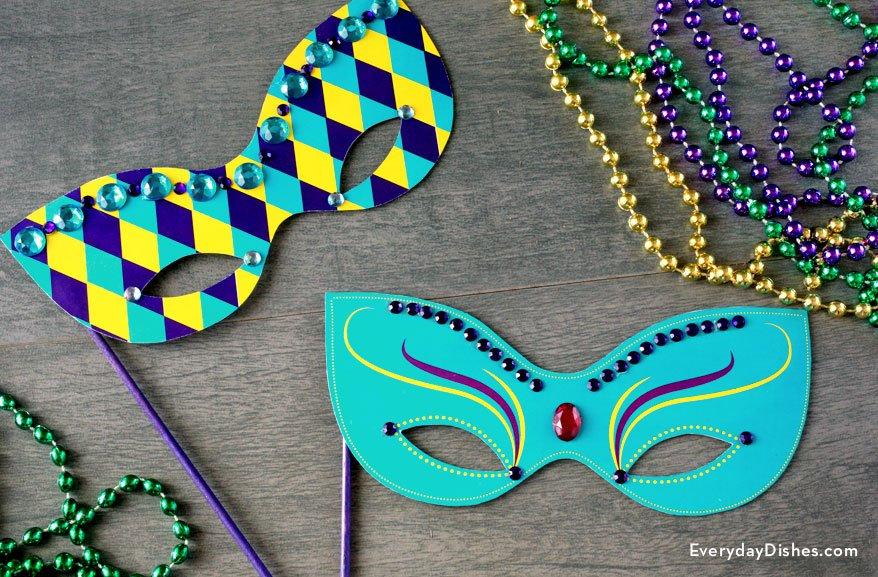 Have Your Own Mardi Gras Parade With These 20 Fun DIY Masks