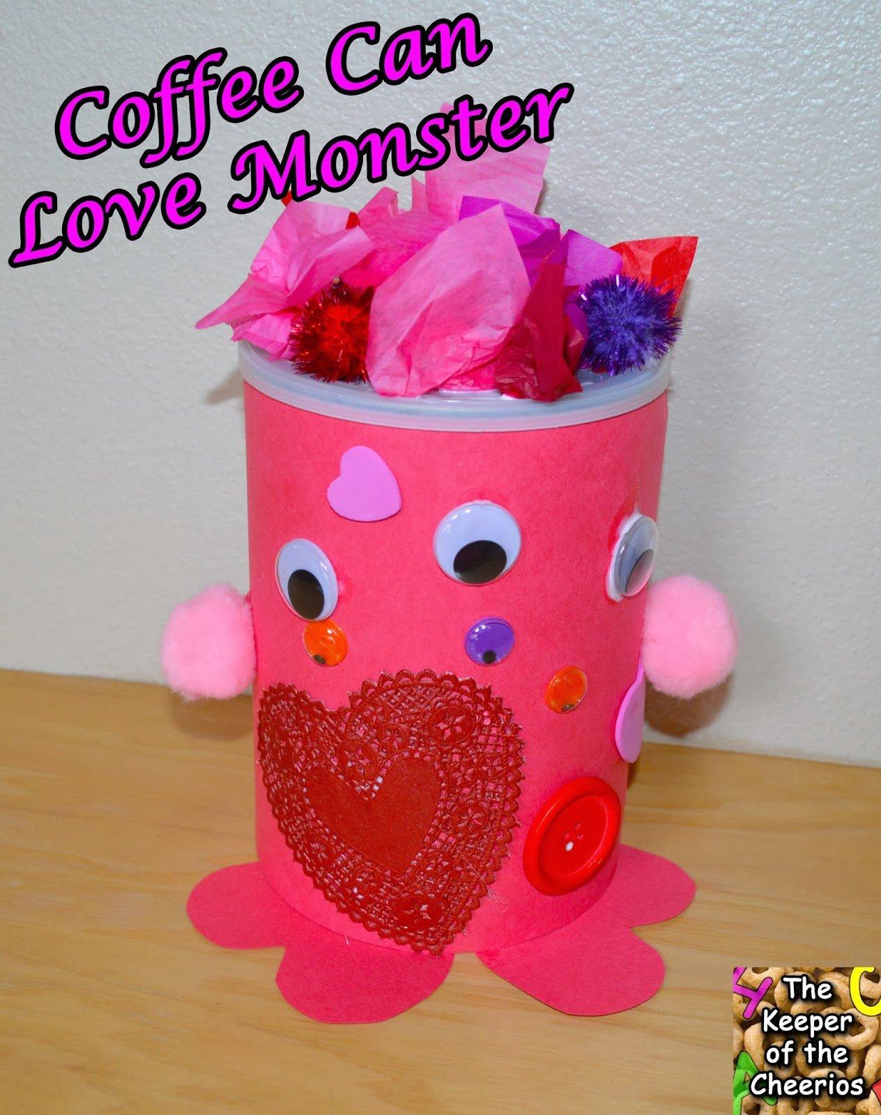 Valentines Day Coffee Can Love Monster