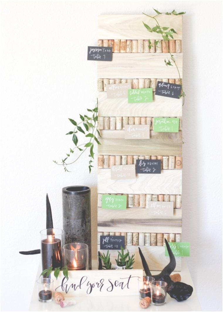 WINE CORK ESCORT-CARD DISPLAY