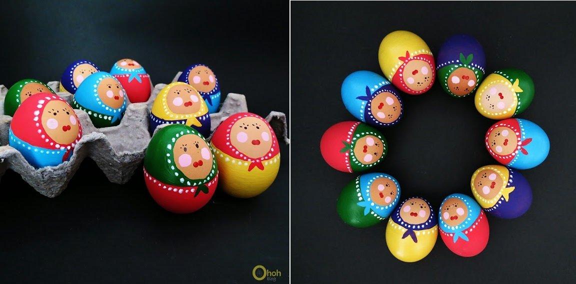 Babouchka Easter eggs