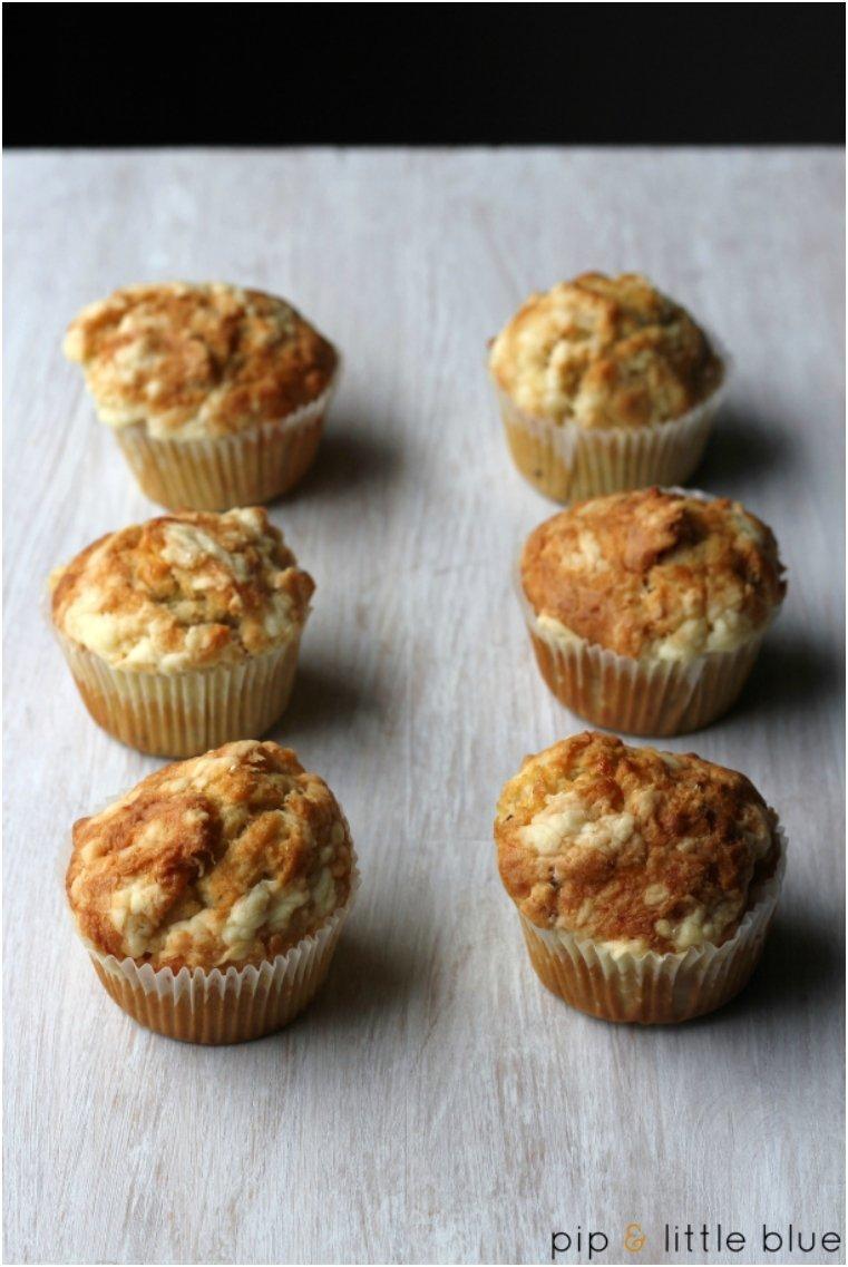 Bacon, cheese & onion muffins