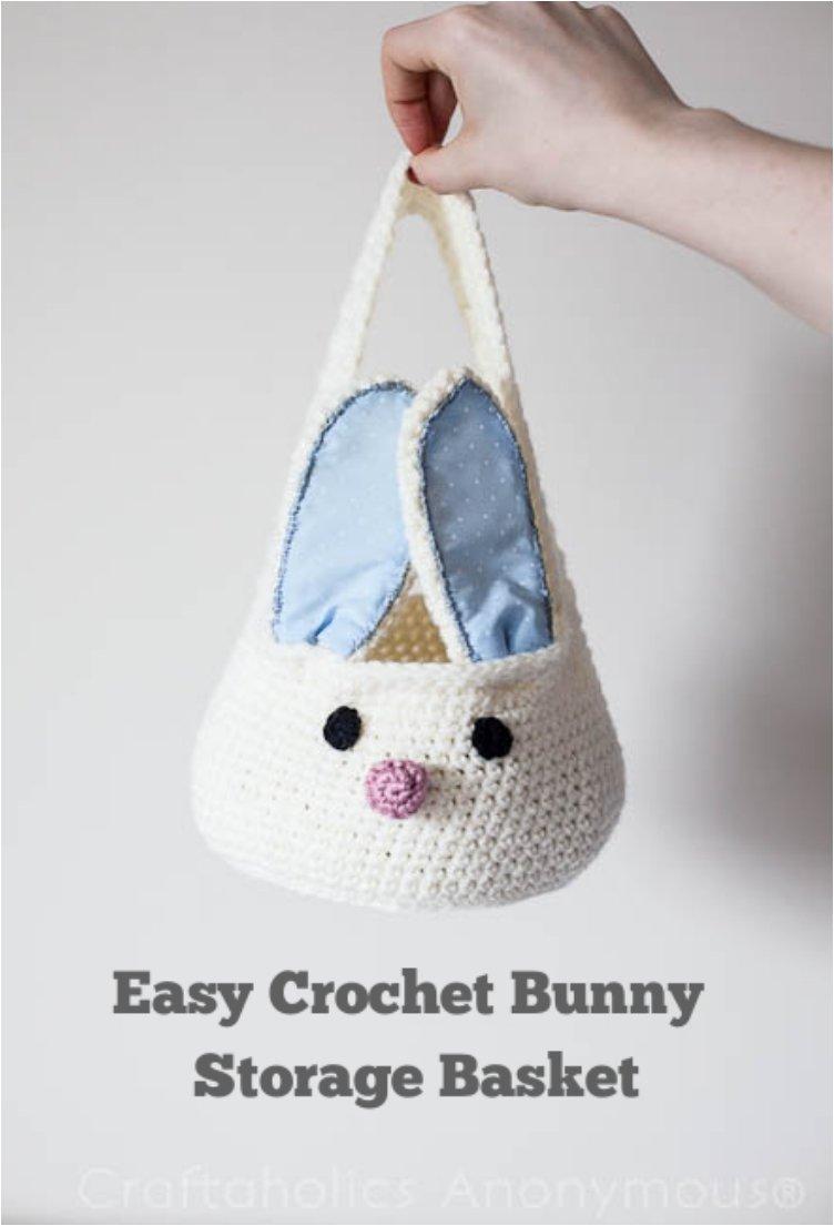 Crochet Bunny Basket