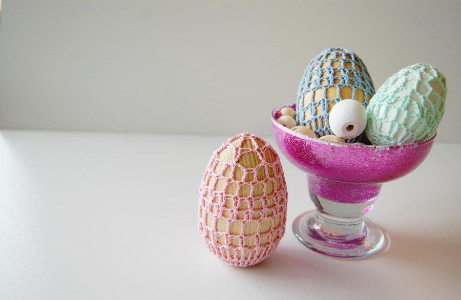 Crochet Wooden Easter Eggs