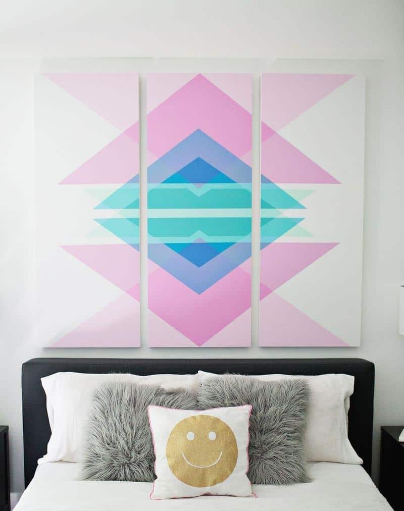 Geometric Headboard Pannels