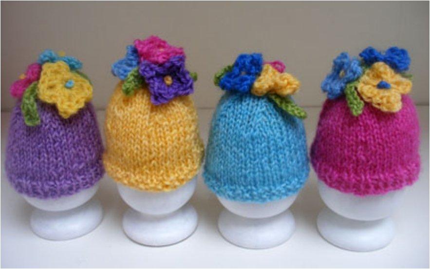 Knitted Springtime Egg Cosies