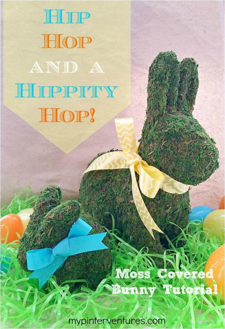 Moss Covered Easter Bunny