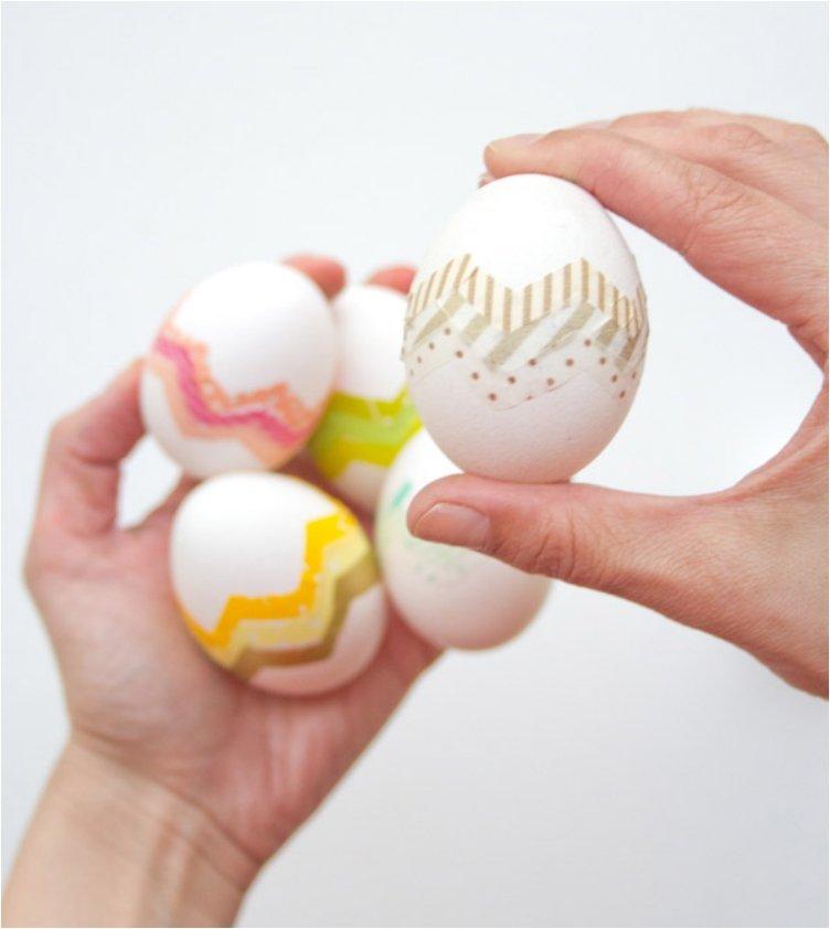 Washi Tape Chevron Easter Egg