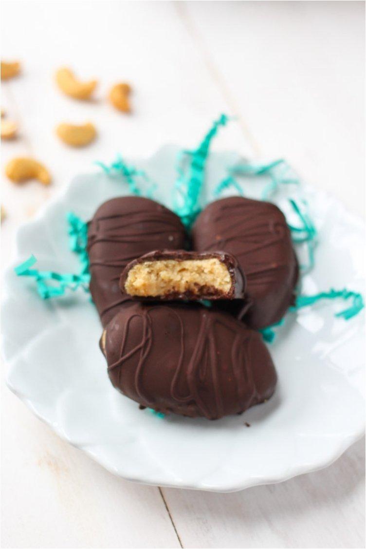 CHOCOLATE CASHEW-COCONUT BUTTER EGGS