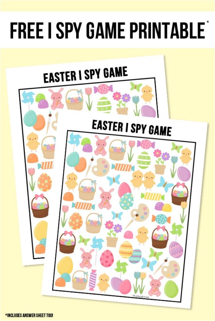 Easter I Spy Printable