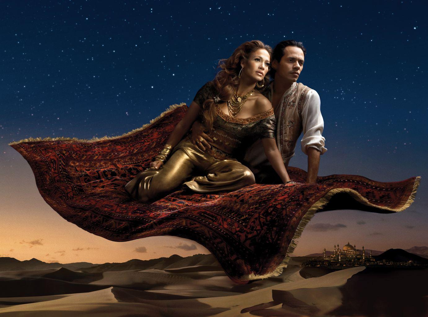 Jennifer Lopez and Marc Antony from Aladdin