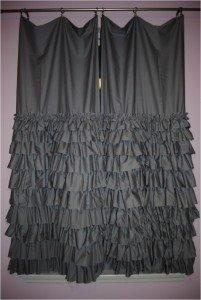 ayered ruffle curtain