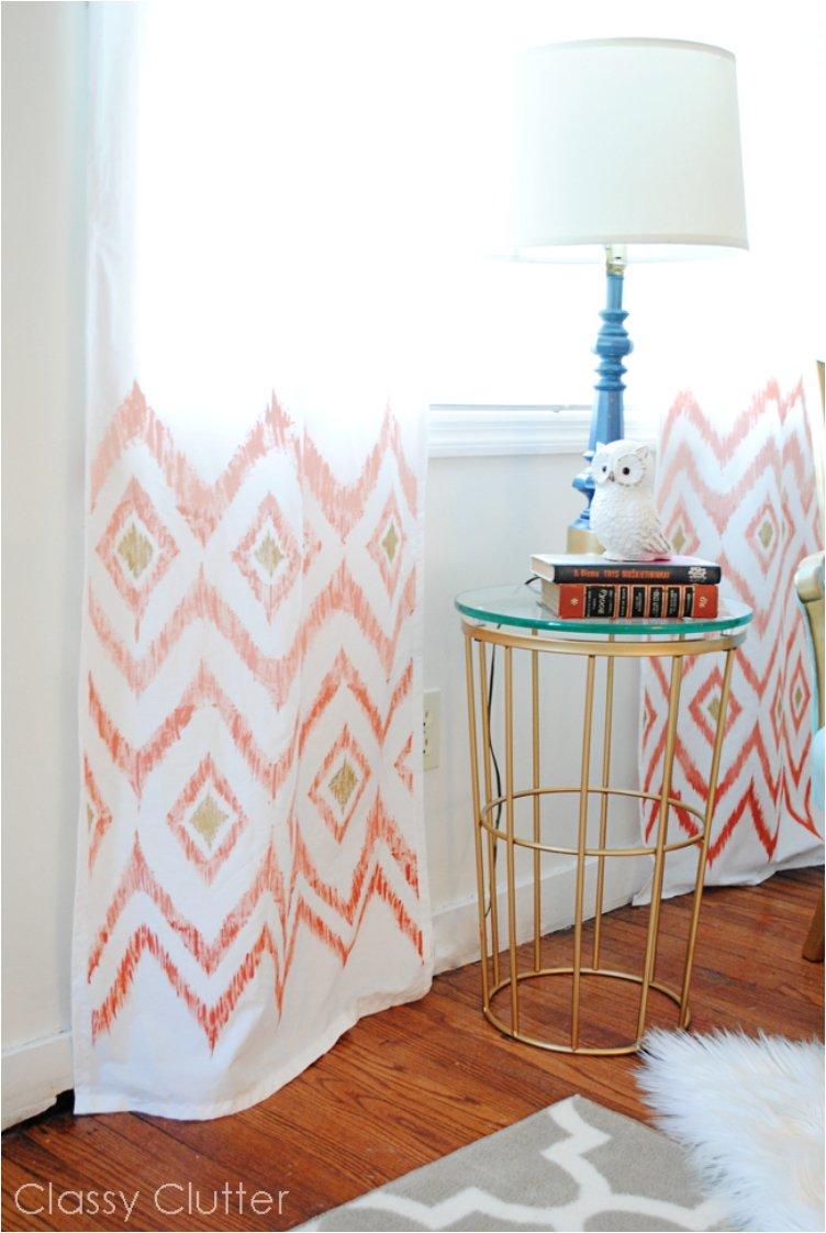 ombre ikat curtains