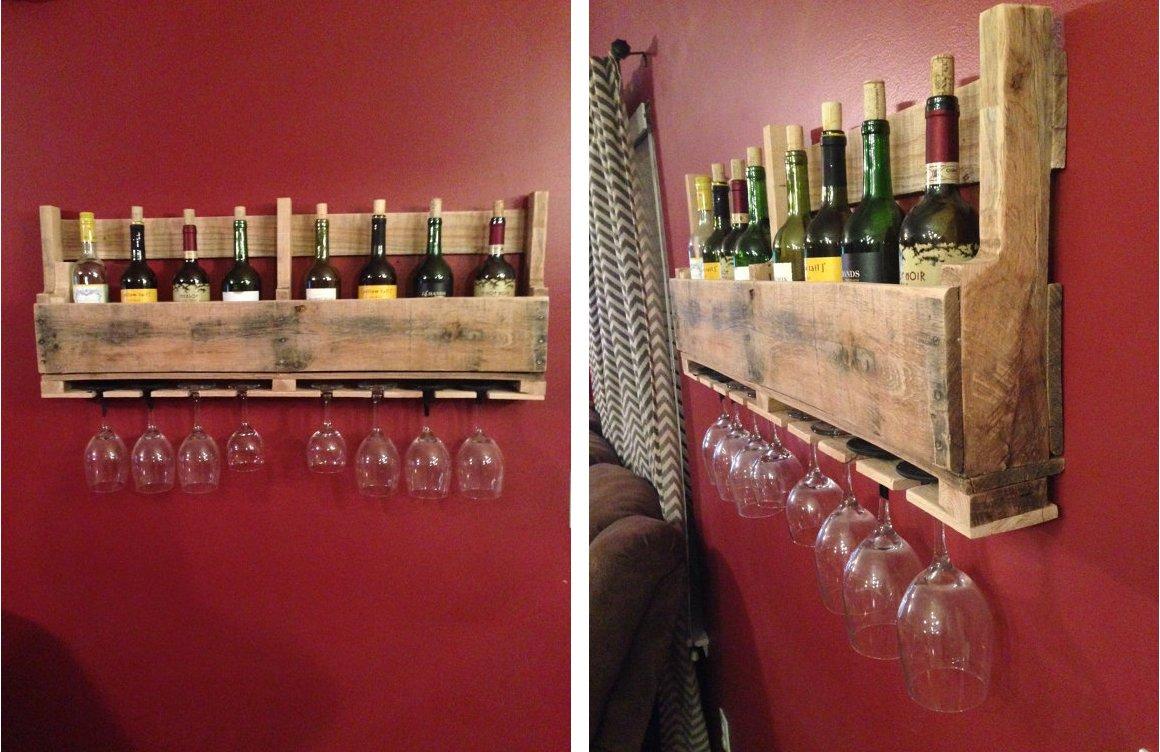 Beautiful Pallet Wine Rack