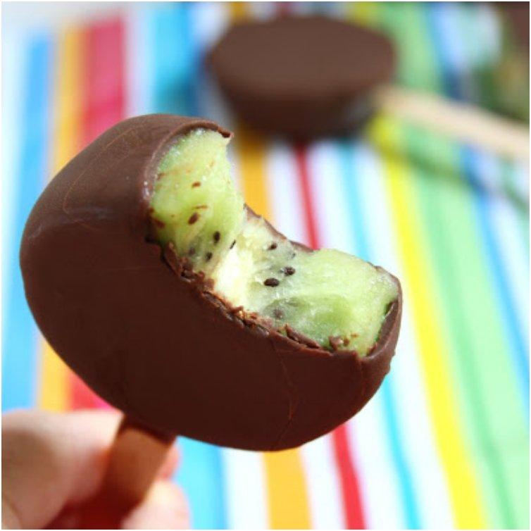 Chocolate Kiwi Popsickle