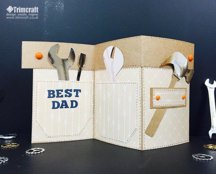 Father s Day Tool Belt Folding Card Tutorial and Free Template