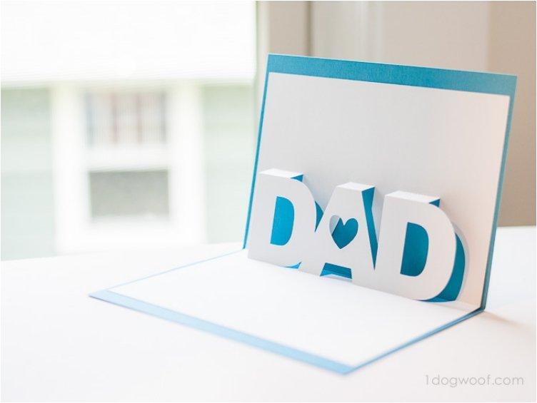 Fathers day pop up card