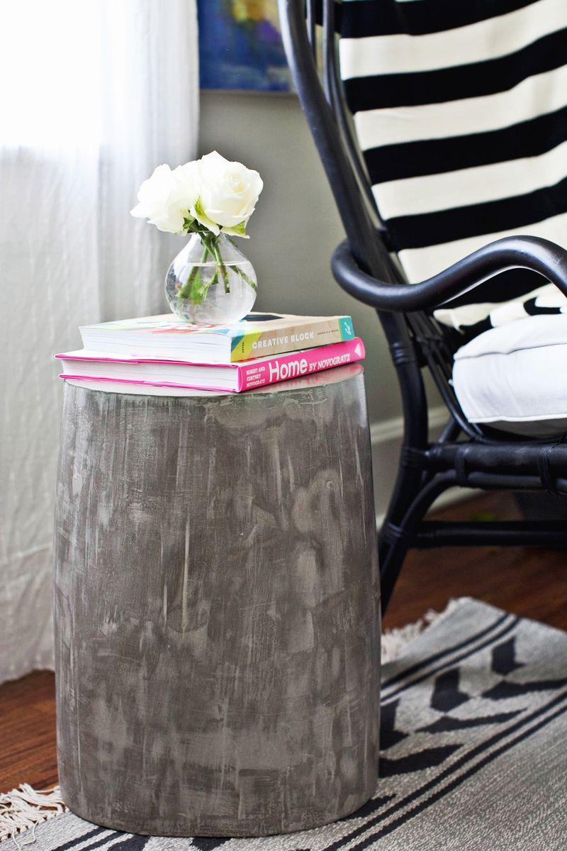 Lightweight Cement Side Table