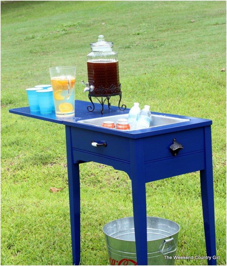Sewing Table Into a Drink Station