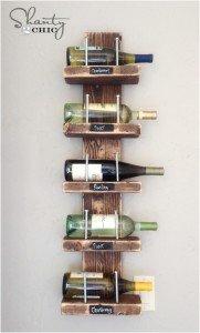 Wine Rack With Name Tags