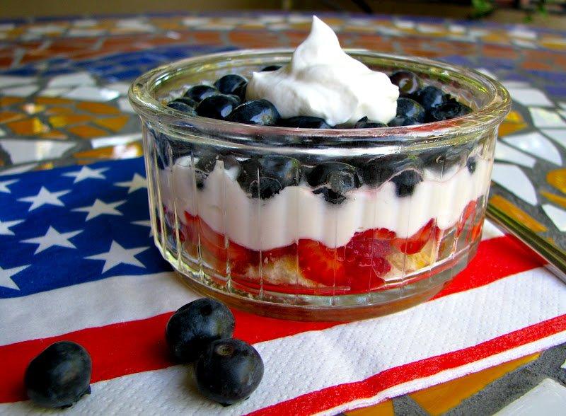 All American Red White and Blue Mini Trifles