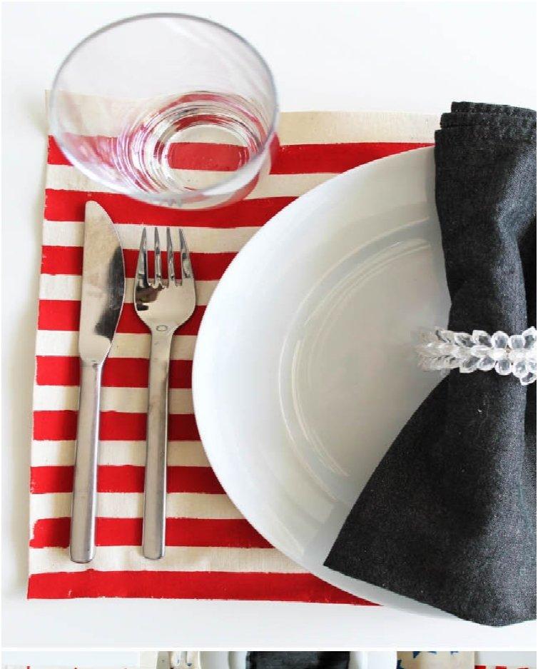 NO-SEW 4TH OF JULY PAINTED PLACEMATS