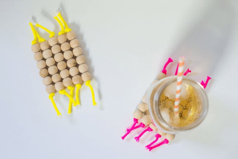 cord & bead coasters
