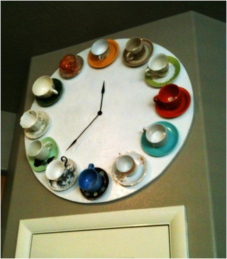 tea cup clock