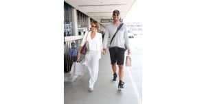 Boris Kodjoe & his beautiful wife, Nicole Parker look flawless as they jet out of Los Angeles.